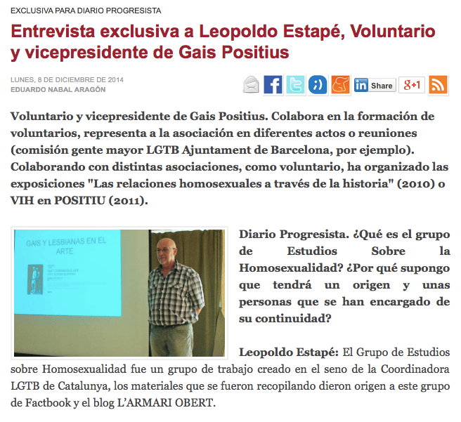 «Nuestro colectivo no está libre de fobias» – Entrevista con Leopold Estapé